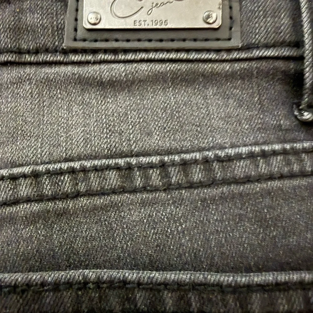 Earl Jeans Pearl Crystal Embellished Skinny Ankle Jeans Size 8 Y2K Indie Sleaze